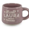 CLEARCO Tazzina da caffè personalizzata con piattino e scatola - Laura