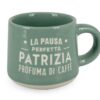 CLEARCO Tazzina da caffè personalizzata con piattino e scatola - Patrizia