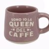 CLEARCO Tazzina da caffè personalizzata con piattino e scatola - Sono io la Queen