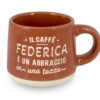 CLEARCO Tazzina da caffè personalizzata con piattino e scatola - Federica