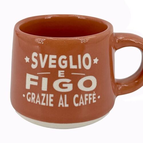CLEARCO Tazzina da caffè personalizzata con piattino e scatola - Figo