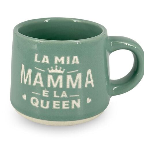 CLEARCO Tazzina da caffè personalizzata con piattino e scatola - Mamma