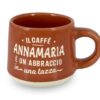 CLEARCO Tazzina da caffè personalizzata con piattino e scatola - Annamaria