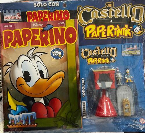 Paperino n. 528 con Castello di Paperinik uscita 5 gadget Panini