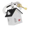 METALMORPHOSE – Portachiavi Maison du Bonheur – Porta chiavi – Regalo per uomo e donna, grigio, taglia unica