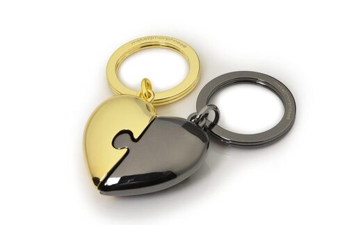 O meta[l]morphose Cuore Da Condividere Catena Chiave Mista, Oro e metallo, taglia unica, Taglia unica