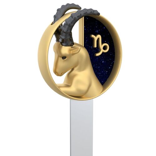 METALMORPHOSE - Segnalibro zodiacale Capricorno - Segno zodiacale Capricorno - Regalo per uomo, donna e bambino