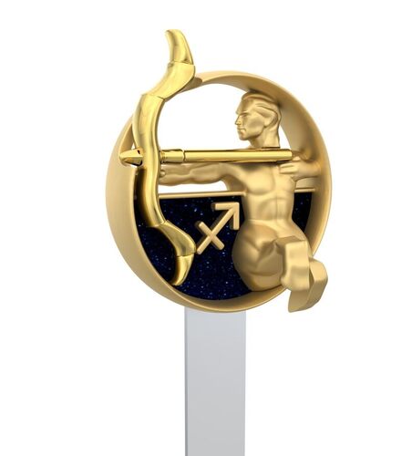 Metalmorphose, segnalibro con segno zodiacale Sagittario, segno astrologico Sagittario, regalo per uomo, donna e bambino
