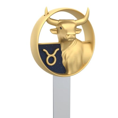 METALMORPHOSE - Segnalibro zodiacale Toro - Segno zodiacale Toro - Regalo per uomo, donna e bambino