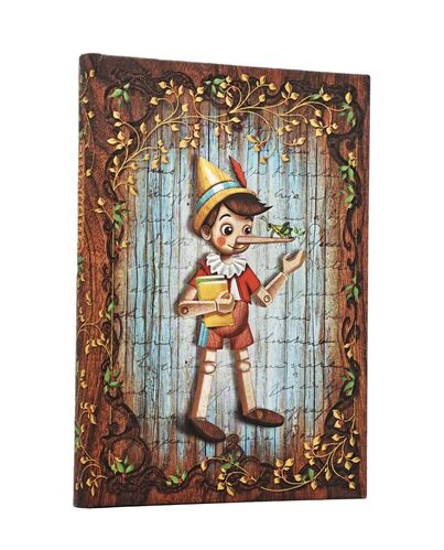 Carlo Collodi, Pinocchio Midi Unlined Journal, 144pg, 120gsm