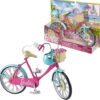 Barbie Bicicletta per Bambole con Casco e Accessori