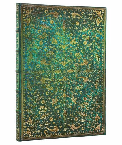 Paperblanks - Emerald Flower - Nature's Grace - Journal - Grande - Lined - Clasp - 128 Pg - 120 Gsm