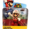 Nintendo - Super Mario Bros - Statuetta articolata 10 cm - Mario di fuoco con palla di fuoco