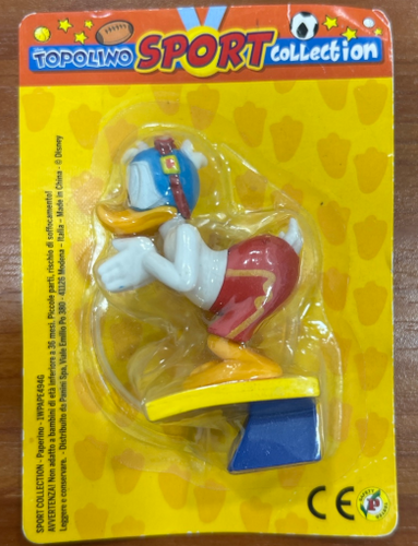 Topolino Sport Collection Paperino statuina Disney gadget blister originale collezione