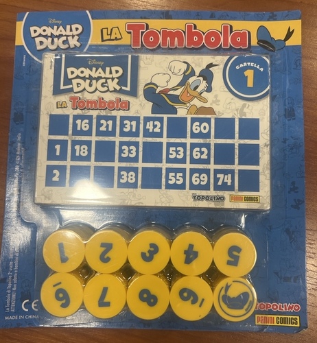 Disney Donald Duck La Tombola Cartella 1 Set Completo Sigillato Gadget Topolino Panini
