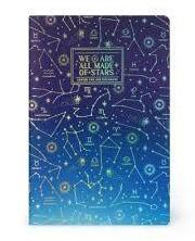 Lined notebook quaderno medium stars