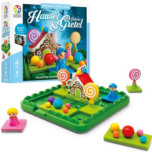 SmartGames - Hansel e Gretel, gioco di puzzle in età prescolare con 60 sfide, dai 5 agli 8 anni