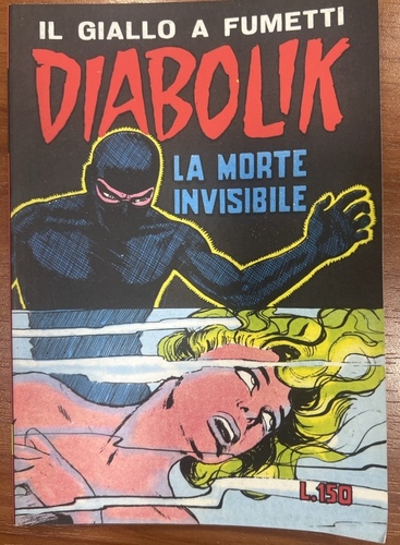 Diabolik la Morte invisibile 1965 n.5 Astorina Originale Vintage (Ottime Condizioni)