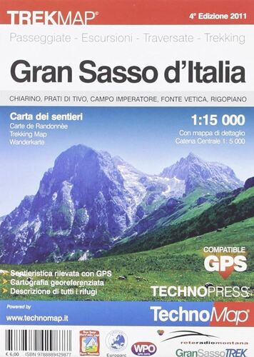 Gran Sasso. Carta cicloturistica
