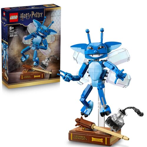LEGO Harry Potter Folletto della Cornovaglia Giocattolo - Action Figure Decorativa per Cameretta o Scrivania con Libro e Bacchetta di Gilderoy Lockhart - Regalo per Bambine e Bambini da 8 Anni -  ...