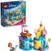 LEGO | Disney Princess Il Magico Mini-Palazzo di Ariel - Castello Giocattolo della Sirenetta con Micro-Bambolina e Figure di Sebastian e Flounder - Regalo per Bambine da 5 Anni in su - 43285