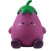 I-TOTAL - Salvadanaio Divertente Decorativo/Portamonete in plastica (FRESH MARKET) (ELLIE EGGPLANT)