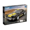 CaDA Costruzioni Shelby GT350H, Auto Radiocomandata, Scala 1:20, 291 Pezzi, Nero e Giallo