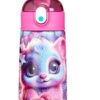 SJ GANG STYLE JAM GANG Borraccia termica, Multicolore, 500 ml, Acciaio Inox, Bpa free, Tenuta stagna, Mantenimento temperatura caldo 12h reddo 24h, Riutilizzabile, Bambina, Ragazza, Scuola, Sport