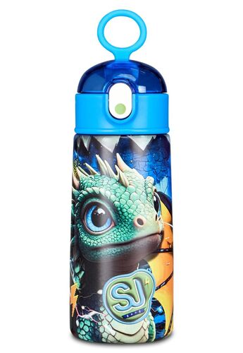 SJ GANG STYLE JAM GANG Borraccia termica, Multicolore, 460 ml, Acciaio Inox, Bpa free, Tenuta stagna, Mantenimento temperatura caldo 12h reddo 24h, Riutilizzabile, Bambino, Ragazzo, Scuola, Sport