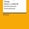 Werke 2. Liedlyrik: 820