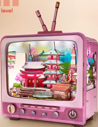 Arkitec – Serie CityVision 3D Build – Puzzle 3D facile da costruire con luci LED – Decorazione per scrivania e scaffale – Attività creative dai 12 anni + – Tokyo