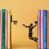 Balvi Fermalibri Slam Dunk Colore nero Supporto da scaffale per libri a forma di giocatore di basket
