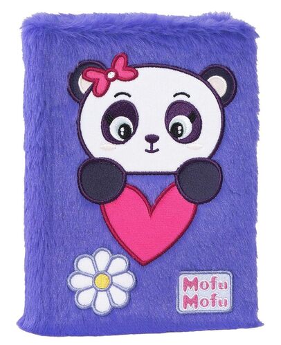 MOFU MOFU - Diario Scuola 2026-2027, Agenda 12 Mesi per Scuola Elementare e Media, Copertina in Plush e Dettagli Ricamati, 352 Pagine Colorate con Attività e Giochi, per Bambini e Bambine, 13x18.5 cm