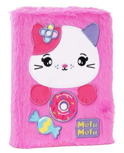 MOFU MOFU - Diario Scuola 2026-2027, Agenda 12 Mesi per Scuola Elementare e Media, Copertina in Plush e Dettagli Ricamati, 352 Pagine Colorate con Attività e Giochi, per Bambini e Bambine, 13x18.5 cm