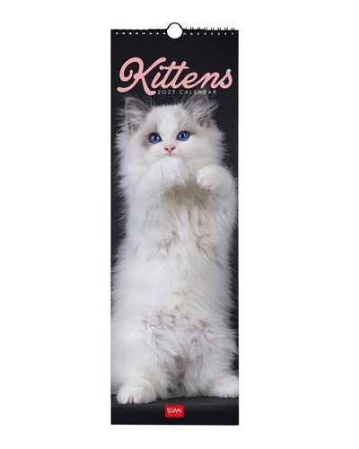 Legami - Calendario da Parete 2027, Kittens, 12 Mesi, 16 x 49 cm