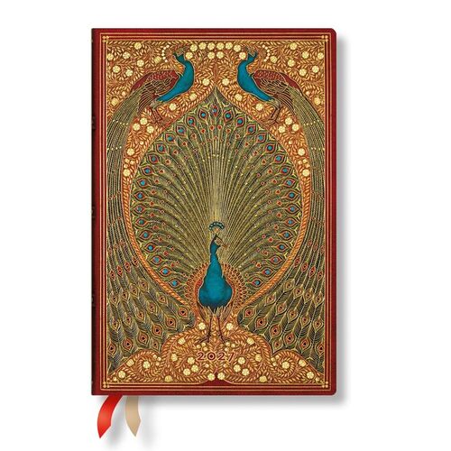 2027 Hafiz's Peacocks Mini Daily Hardcover 12-Month, 432pg, 80GSM, 2027 Planners by Paperblanks (Sangorski & Sutcliffe)