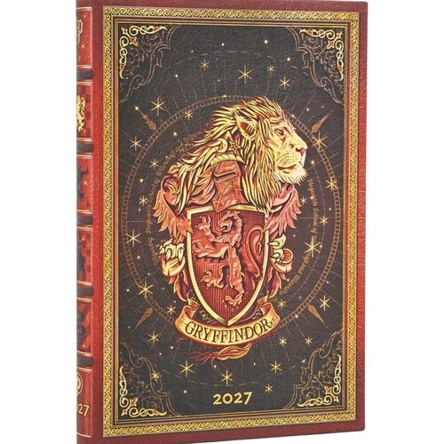 2027 Gryffindor Diary Mini Horizontal Hardcover 12-Month, 176pg, 100GSM, 2027 Planners by Paperblanks (Harry Potter Collection)