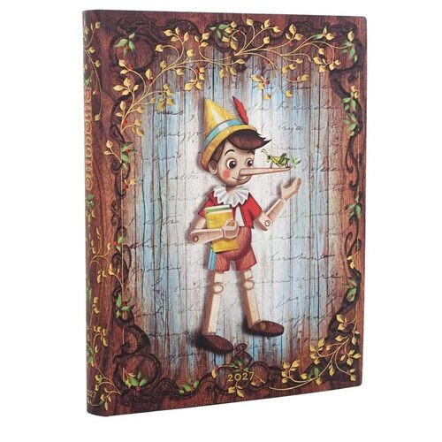 2027 Carlo Collodi, Pinocchio Ultra Daily Softcover 12-Month, 432pg, 80GSM, 2027 Softcover Planners by Paperblanks (Fairy Tale Collection)
