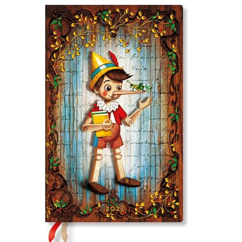 2027 Carlo Collodi, Pinocchio Maxi Horizontal Hardcover 12-Month, 176pg, 100GSM, 2027 Planners by Paperblanks (Fairy Tale Collection)