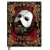 Paperblanks | Melodia Mascherata | Il Fantasma dell'Opera | Diari a copertina rigida | Midi | Personalizzato con righe | Chiusura con Fascia Elastica | 144 Pg | 120 GSM