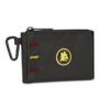 Seven Portamonete Roma con Moschettone e Chiusura con Zip, 13 x 8,5 x 1 cm, in Poliestere, Tirazip Personalizzato, Compatto per Monete e Piccoli Oggetti, da Agganciare a Zaino o Borsa, Idea Regalo