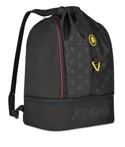Seven Zaino Sport Roma 24L con Fondo Rigido Portascarpe e Tasca Portaborraccia, 31 x 48 x 19 cm, in Poliestere, Zip con Tirazip Personalizzati, per Palestra, Allenamenti e Tempo Libero
