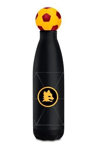 Seven Borraccia Termica Roma 500 ml con Tappo a Pallone, Acciaio Inox 304 Interno/Esterno, Caldo fino a 12h e Freddo fino a 24h, Copritappo in Silicone, per Scuola, Sport e Tempo Libero