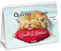 Gatti & relax. Calendario da tavolo 2027. 14 mesi