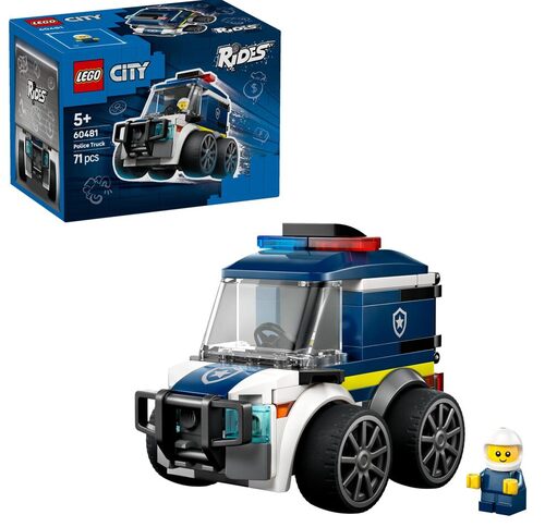 LEGO City – SUV  - Mini Veicolo di Emergenza con Minifigure Junior di Poliziotto - Regalini Fine Festa di Compleanno - Regalo da Collezione per Bambini da 5 Anni in su - 60481