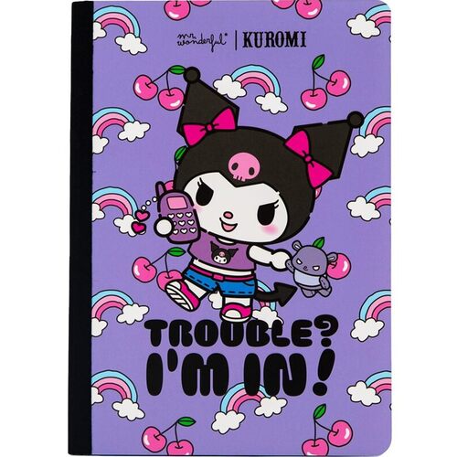 Quaderno a5 hello kitty kuromi - trouble? I'm in!