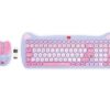 Legami - Set Tastiera con 15 Tasti Multimediali, Mouse Wireless con 3 Opzioni di Velocità, Ideale per l'Ufficio, Tema Meow
