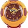 Seven Sveglia al Quarzo AS Roma a forma di Pallone, Rosso Giallo, Bambini e Ragazzi, Squadra di Calcio, Idea regalo per tifosi