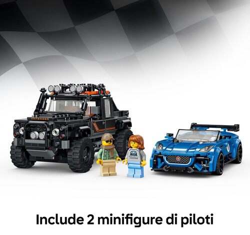 LEGO Speed Champions Jaguar Project 7 e Land Rover Defender 77264
