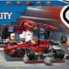 LEGO City Pitstop e meccanici con monoposto Ferrari F1-60443